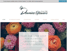 Tablet Screenshot of downiesflowers.co.nz